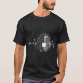 T-shirt Machine Learning IA Data Science Heartbeat Data En (Devant)