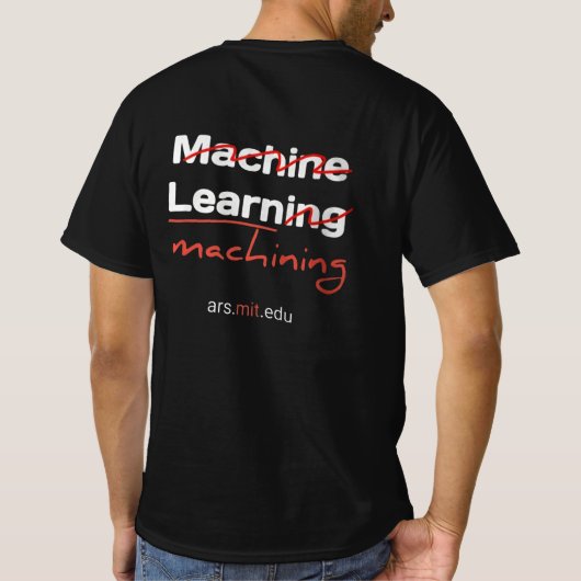 T-shirt Machine Learning Superhero Cartoon essentiel (Dos)