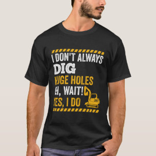 T-shirt Machine lourde de l'opérateur de l'excavateur du c