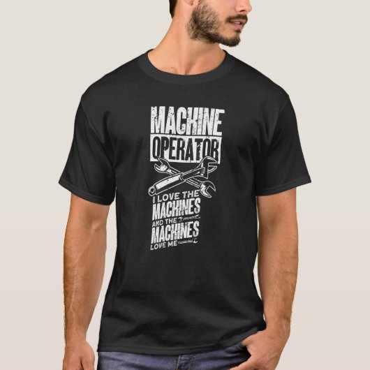 T-shirt Machine Opérateur Machiniste (Devant)