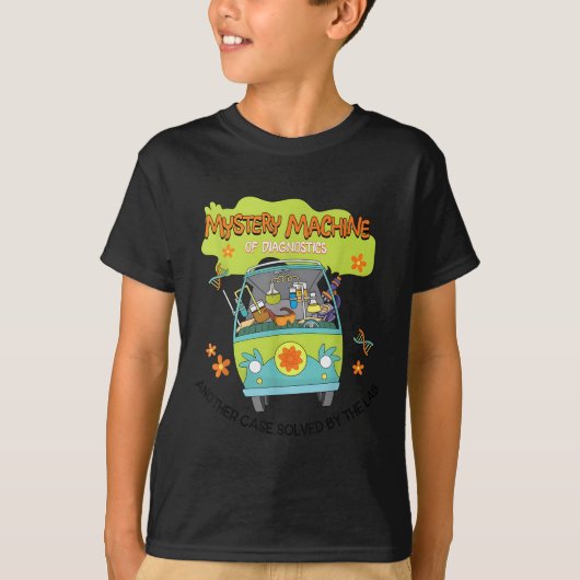 T-shirt Machine super Mystère De Diagnostics Lab Tech Lab (Devant)