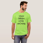 T-SHIRT MACHINE VERTE MAIGRE D'AMOUR (Devant entier)
