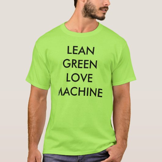 T-SHIRT MACHINE VERTE MAIGRE D'AMOUR (Devant)