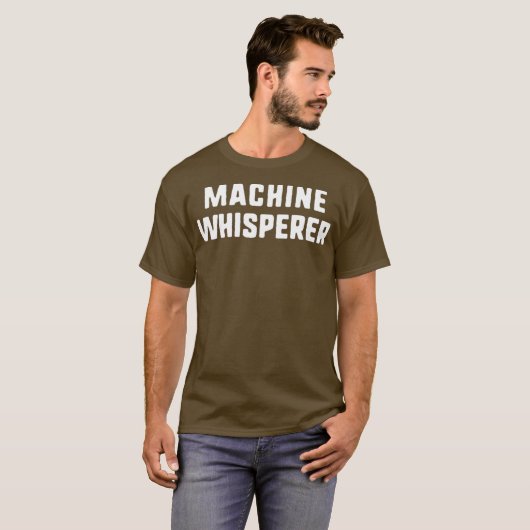 T-shirt Machine Whisperer Funny Machinist Cadeau Noël (Devant entier)