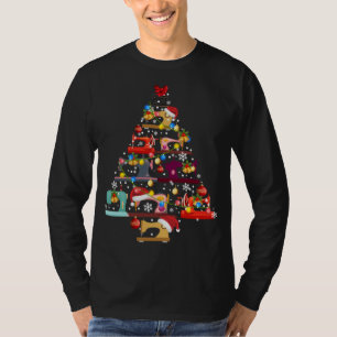 T-shirt Machines à coudre Cailleté Arbre de Noël Amateurs