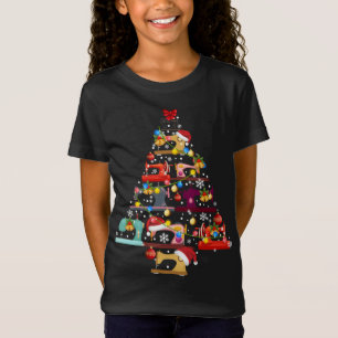 T-Shirt Machines à coudre Cailleté Arbre de Noël Amateurs 