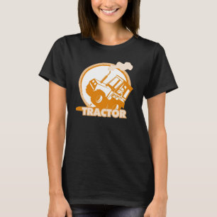 T-shirt Machines agricoles oranges de tracteur