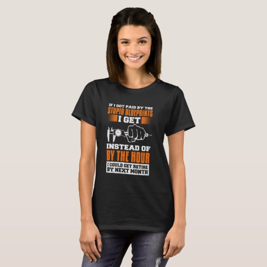 T-shirt Machinist Funny CNC Machinist (Devant entier)
