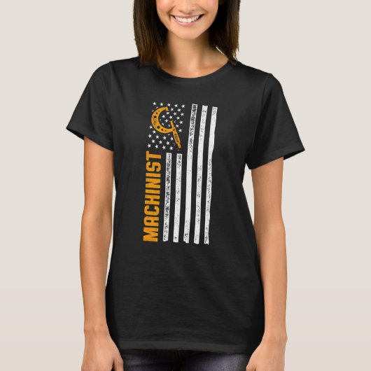 T-shirt Machinist Machine Operator Machining 72 (Devant)
