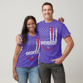 T-shirt Machinist USA Drapeaux Machine Operator Machines (Unisexe)