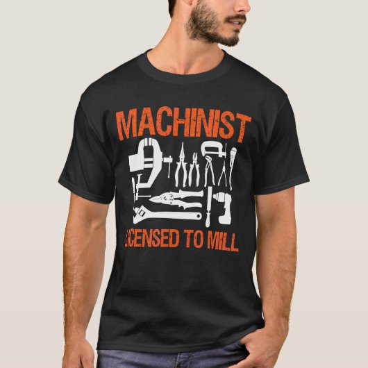 T-shirt Machiniste Autorisé À Mouler (Devant)
