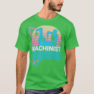 T-shirt Machiniste Cnc Machine Opérateur Rétro Gif