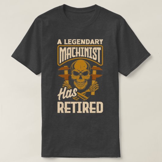 T-shirt Machiniste Cnc Métallurgiste Machiniste Machinerie (Design devant)