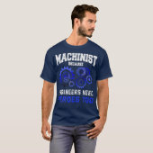 T-shirt Machiniste Funny Opérateur CNC Plaisanterie Devis  (Devant entier)