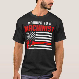 T-shirt Machiniste Machine mariée Opérateur Machiniste