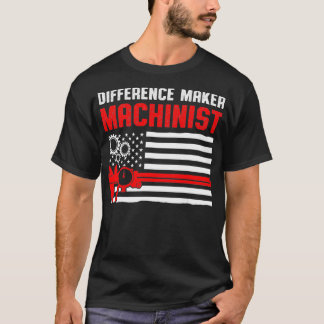 T-shirt Machiniste Machine Opérateur Machine Machiniste