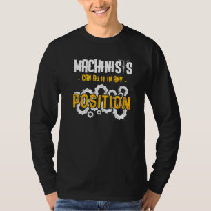 T-shirt Machiniste Machine Opérateur Machiniste Machinerie