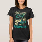 T-Shirt Machiniste Nice Girl Par Tee Machiniste (Devant)