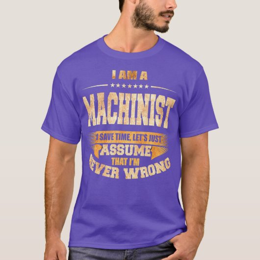 T-shirt Machiniste Pour Économiser Du Temps Je Ne Me Tromp (Devant)