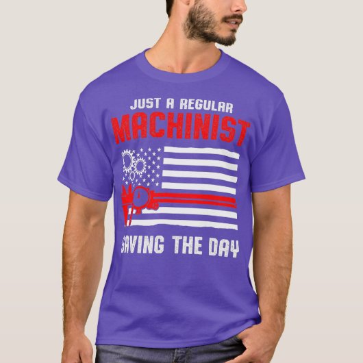 T-shirt Machiniste Saving Machine Operator Machines (Devant)