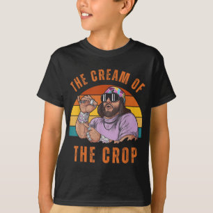 T-shirt Macho Crème De Crop Oh Ouais Retro Funny Vintage