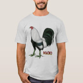 T-shirt Macho Duckwing de coq de combat (Devant)
