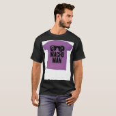 T-shirt Macho Man Wrestler Old School Purple Adulte (Devant entier)