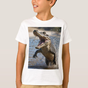 T-shirt Mâchoires effrayantes : Crocodile australien sauta