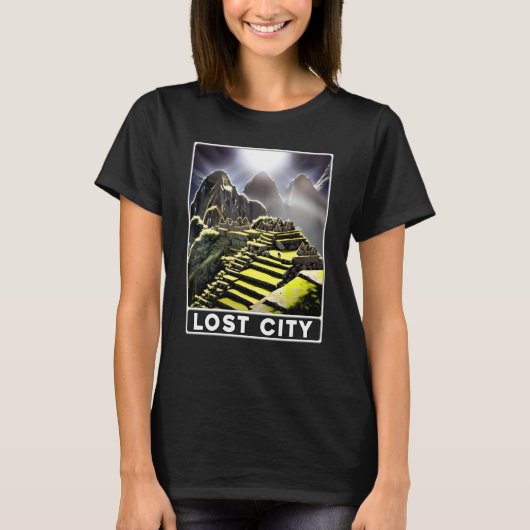 T-shirt Machu Picchu Cordillera Peru Lost City (Devant)