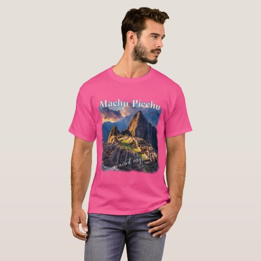 T-shirt Machu Picchu mystères anciens (Devant entier)