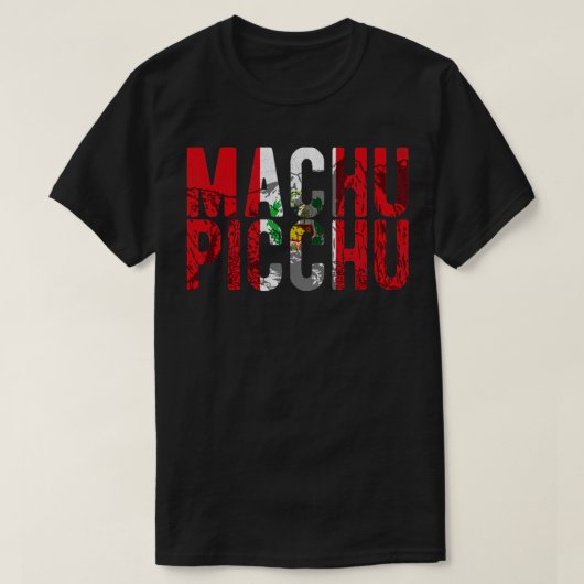 T-shirt Machu Picchu Pérou Drapeau péruvien Don inca (Design devant)