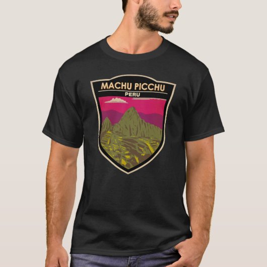 T-shirt Machu Picchu Pérou Voyage Art Retro (Devant)