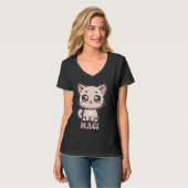 T-shirt Maci Cute Kitty Conception de chat pour filles Nom (Devant entier)