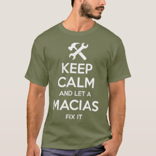 T-shirt MACIAS Funny Nom de famille Anniversaire Famille A