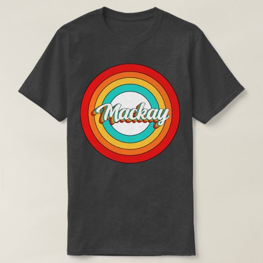 T-shirt Mackay Nom Chemise Vintage Mackay Circle (Design devant)