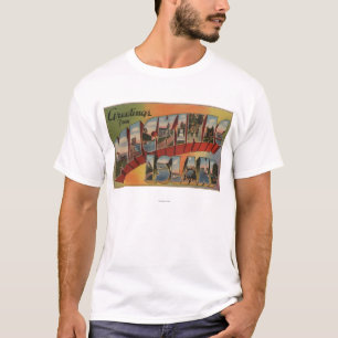 T-shirt Mackinac, Michigan - grandes scènes de lettre