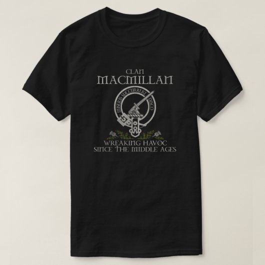 T-shirt MacMillan Ancient Clan Crest Scottish nom de famil (Design devant)
