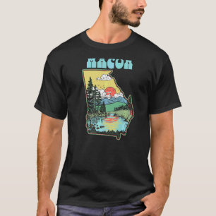 T-shirt Macon Georgia Outdoors Nature Vintage State Pride