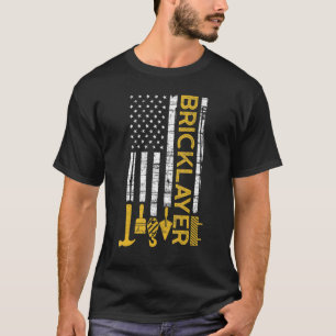 T-shirt Maçonnerie en brique Mason en brique Construction