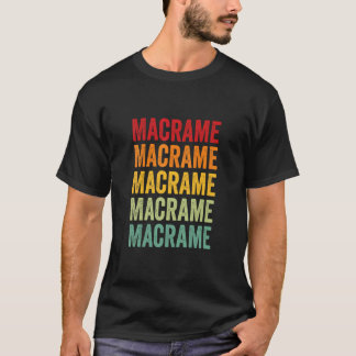 T-shirt Macrame Macrame Hobbyist Rainbow Design