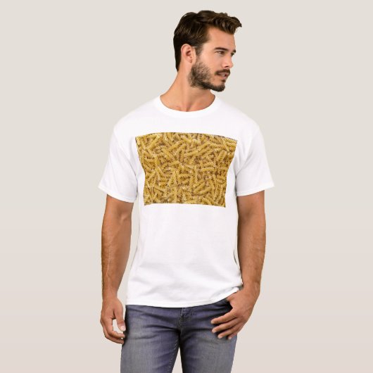 T-shirt Macro pasta Fusilli en tant que structure arrière  (Devant entier)