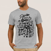 T-shirt Macrocosme microcosme - Noir (Devant)