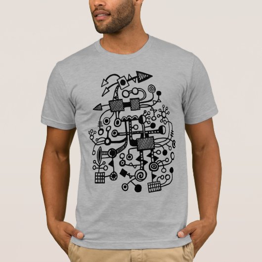 T-shirt Macrocosme microcosme - Noir (Devant)