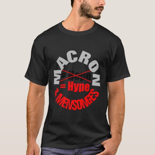 T-shirt MACRON Hype MENSONGES T-shirt (Devant)