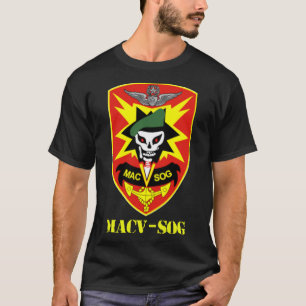 T-shirt MACV-SOG Army Unit Patch Full Color Vietnam Vetera