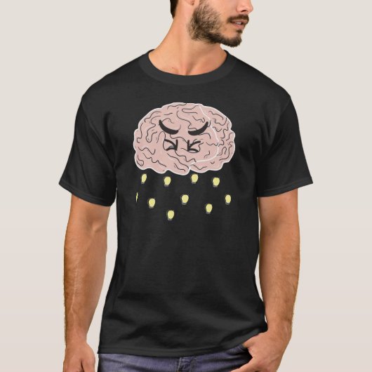 T-shirt Mad Brainstorming Funny (Devant)
