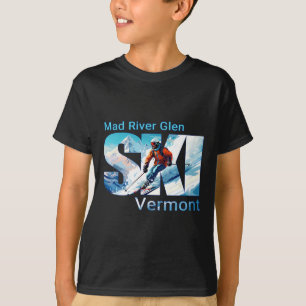 T-shirt Mad River Glen Cool Ski Vacances Ski Extérieur Sk