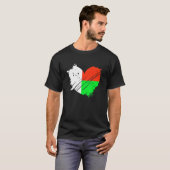 T-shirt Madagascar Drapeau J'Aime Madagascar Dans Mon Dna (Devant entier)