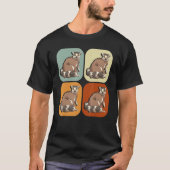 T-shirt Madagascar Sifakas Vari Zoo Animal Retro Lemur (Devant)