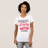 T-shirt Madame au débardeur de ghetto (Devant entier)